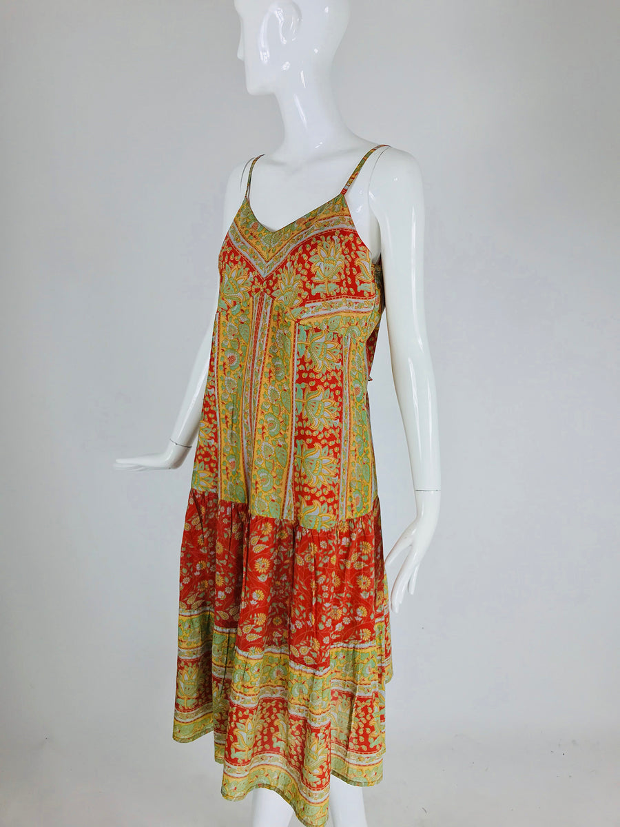 Vintage Indian Cotton Sun Dress