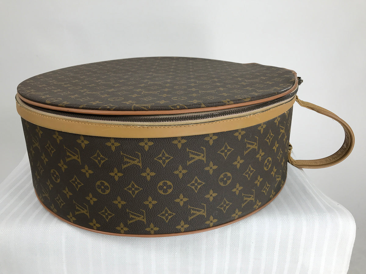 1950s Louis Vuitton Hat Box with Monogram Canvas in Antique Luggage & Bags