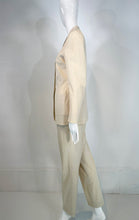 Jil Sander Off White Cotton Single Breasted Patch Pocket Jacket & Pant Set 38