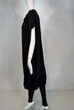 SOLD Norma Kamali 1980s Balloon/Leggins Plunge Neck Black Jersey Jumpsuit OSFM