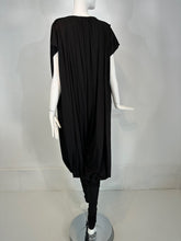 SOLD Norma Kamali 1980s Balloon/Leggins Plunge Neck Black Jersey Jumpsuit OSFM