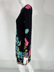 Averaro Bessi Spectacular Silk Vibrant Floral Tunic Dress 12