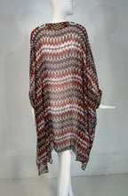 Oscar de la Renta S/S 2008 Silk Beaded Jewel Neck & Cuffs Tunic Caftan