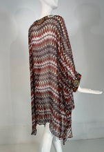 Oscar de la Renta S/S 2008 Silk Beaded Jewel Neck & Cuffs Tunic Caftan