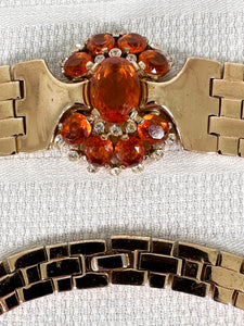 Crown Trifari Necklace Bracelet Earrings Set Designed by Alfred Philippe Vintage