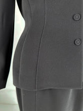 SOLD Thierry Mugler Black Cord Lace Hourglass Jacket & Skirt Set  1980s  40
