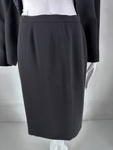 SOLD Thierry Mugler Black Cord Lace Hourglass Jacket & Skirt Set  1980s  40