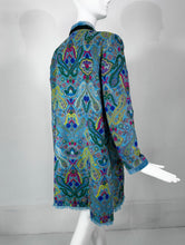 Bohemian Ethnic Woven & Embroidered Wool Fringe Hem Coat