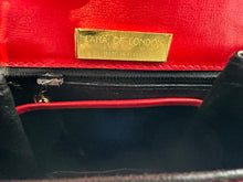 SOLD Lana of London Red Alligator Clutch or Shoulder Bag with Gold & Rhinestone Clasp