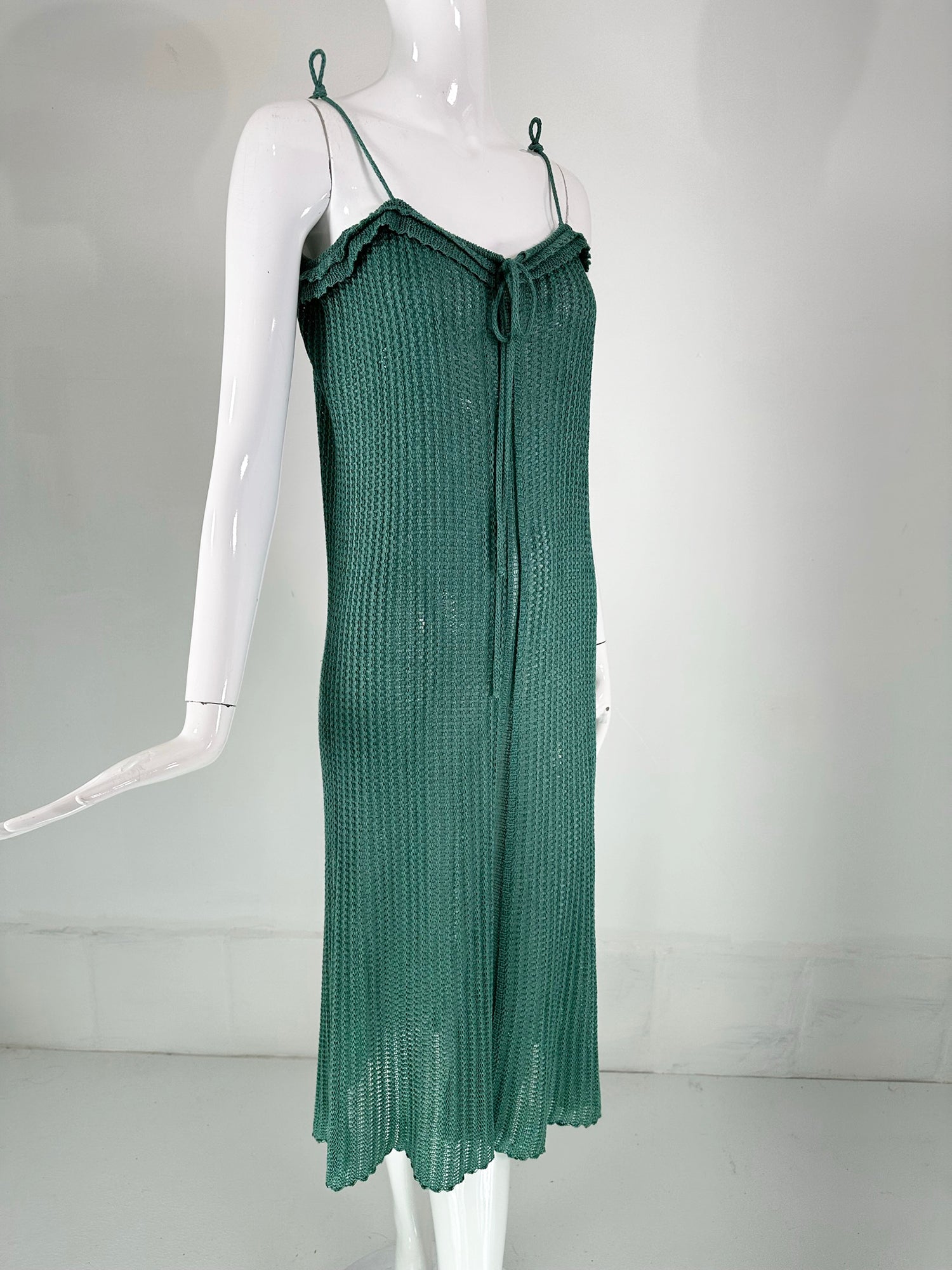 Mary Farrin London Aqua Cotton Crochet Slip Dress & Dolman Sleeve Swea Palm Beach Vintage Mary Farrin London Aqua Cotton Crochet Slip Dress & Dolman Sleeve Swea Palm Beach Vintage