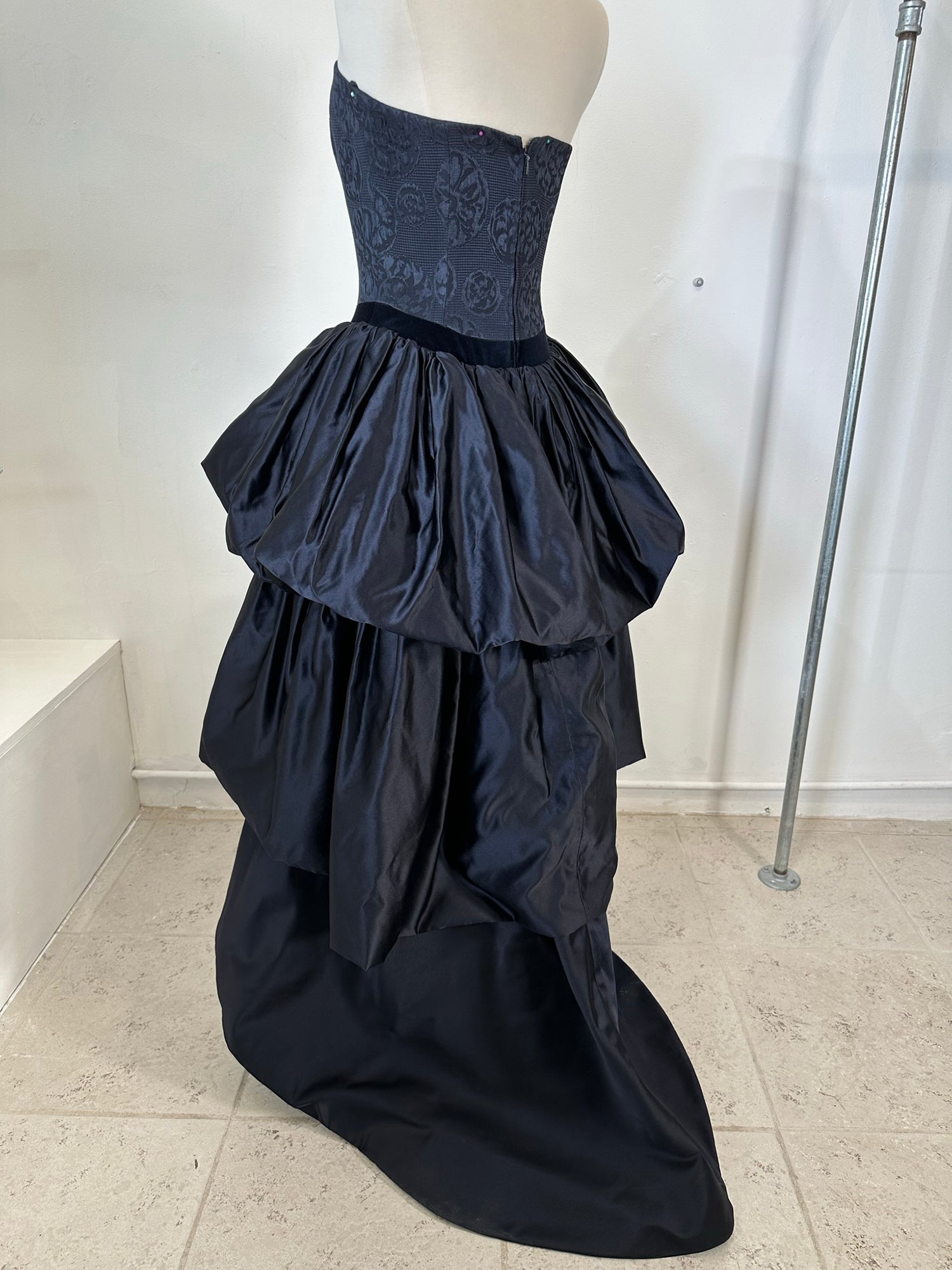 louis blue silk dress The Marie Dress in Azure Blue XS / Azure Blue