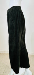 Romeo Gigli Grey/Green Wide Wale Corduroy Man Tailored Trousers 44