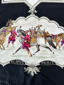 SOLD Hermes Les Chevaux Des Empereurs Moghols Silk Twill Scarf  by Jean de Fougerolle