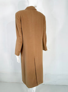 Giorgio Armani Camel Hair Classic Double Breasted Coat 1990s