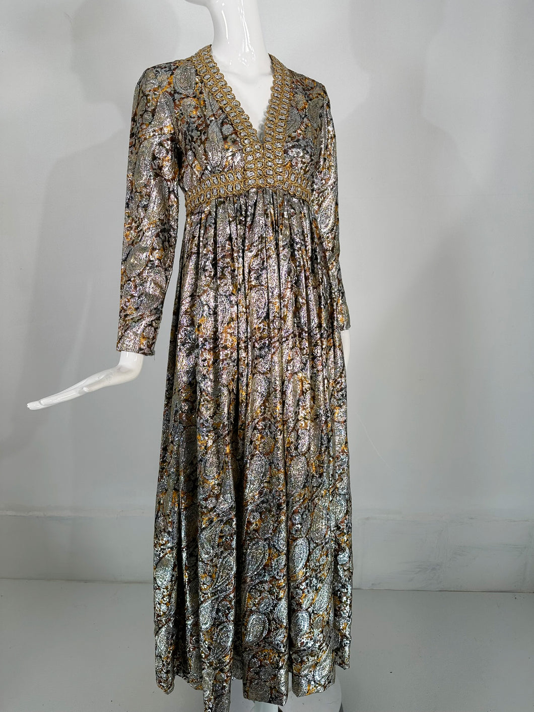 kasper maxi dresses Kasper Women's Printed Tiered Tie-waist Flutter-Sleeve Maxi Dress