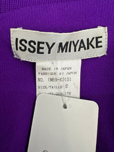 Issey Miyake Colour Block Knit Jacket in Acid Green Brown & Purple Small