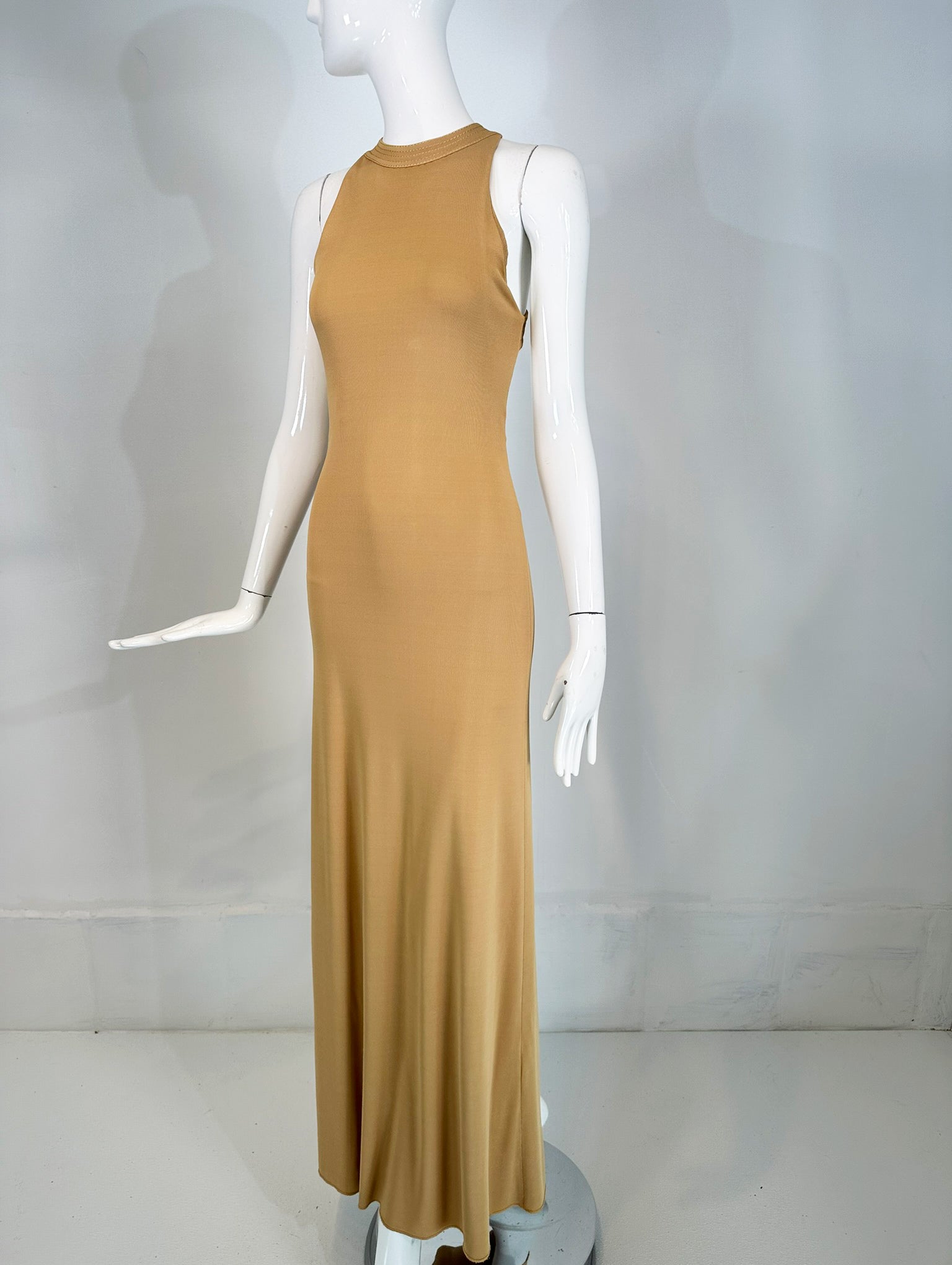 giorgio armani maxi dress - SOLID WHITE