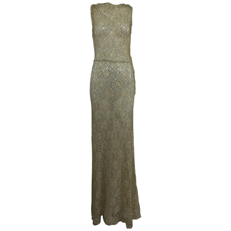 green emerald velvet dress SOLD 1930s Gold Metallic Thread and Cream Lace Evening Dress Vintage – Palm  Beach Vintage