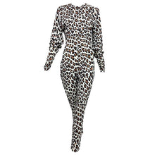 SOLD Norma Kamali leopard print cat suit 1980s