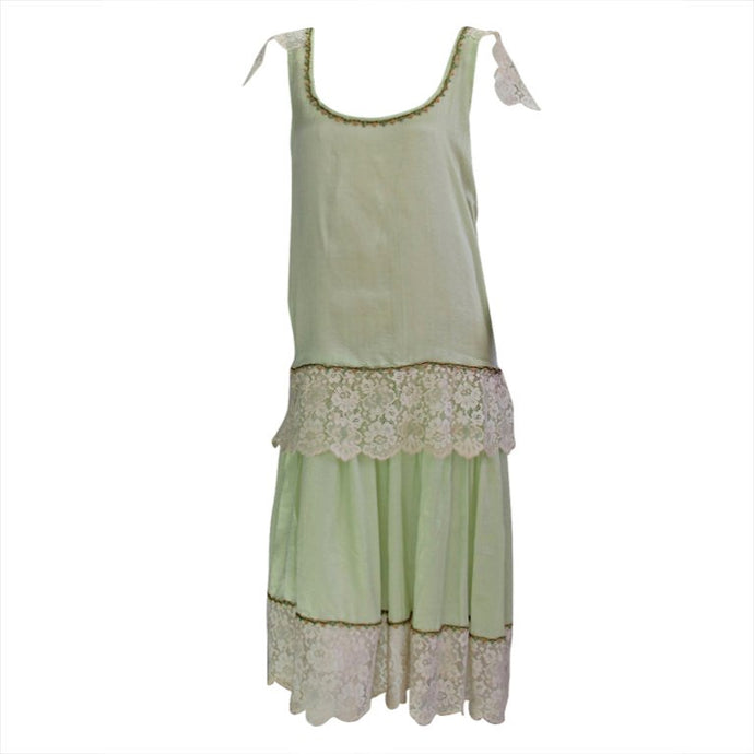 Silk & lace 1920s afternoon dress