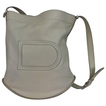 Delvaux Ivory Leather Pin Holdall Shoulder Bag