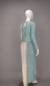 Mary McFadden pleated gown 1980s