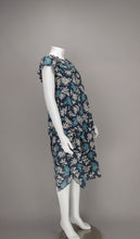 Sonia Rykiel 1970s draped cotton print dress