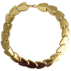Robert Lee Morris Gold Plated Spatula Link Belt/Necklace
