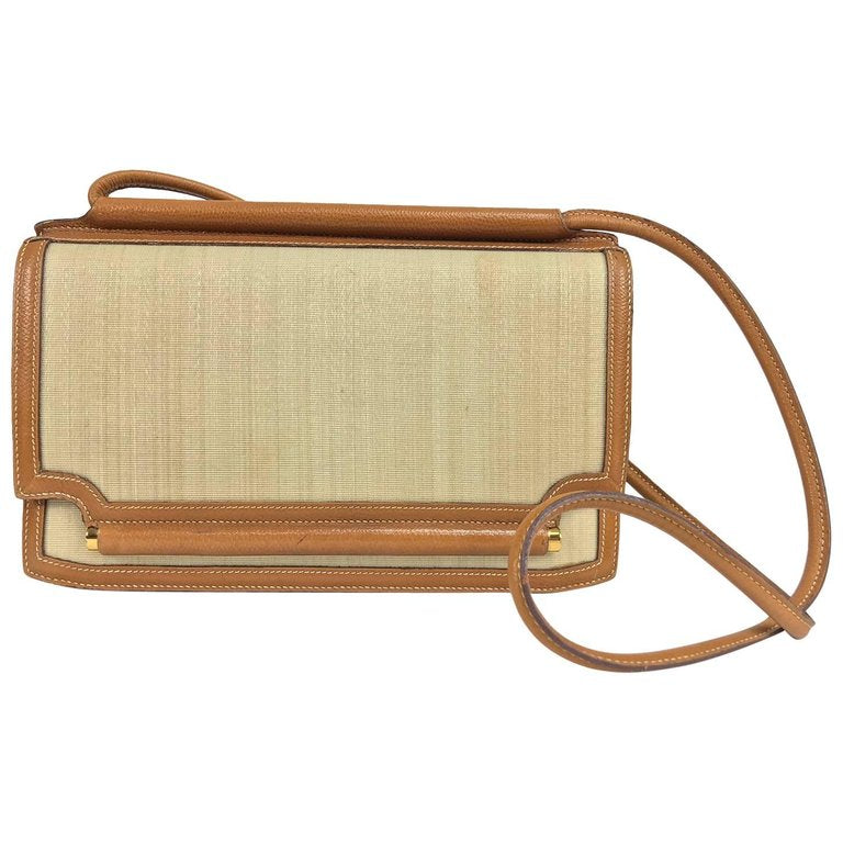 Hermes Vintage Brown Smooth Leather Shoulder Strap for Kelly Bag at 1stDibs