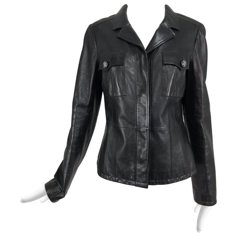 SOLD Chanel Black Leather Jacket 2007A 40 – Palm Beach Vintage
