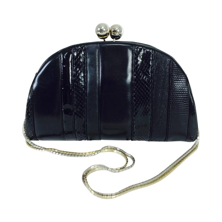 1980s Chanel Vintage Maxi Jumbo Black Leather Bag at 1stDibs