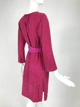 Yves Saint Laurent Silk Jacquard Tunic Dress and Fringe Belt 1970s