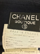 SOLD Chanel Navy Blue Double Breasted Jacket and Pleated skirt 1994P