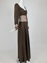 Loris Azzaro Couture Metal Chain and Silky Jersey Maxi Dress  1970s