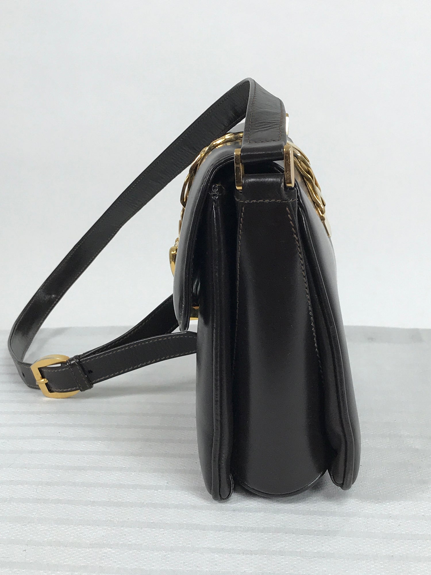 Vintage Gucci Shoulder bag Black Leather