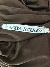 Loris Azzaro Couture Chocolate Brown Silky Jersey Full Length Hooded Cape 1970s