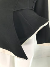 Theirry Mugler: Couturissime Exhibited Black & White 3D Peplum Hip Jacket 1980s
