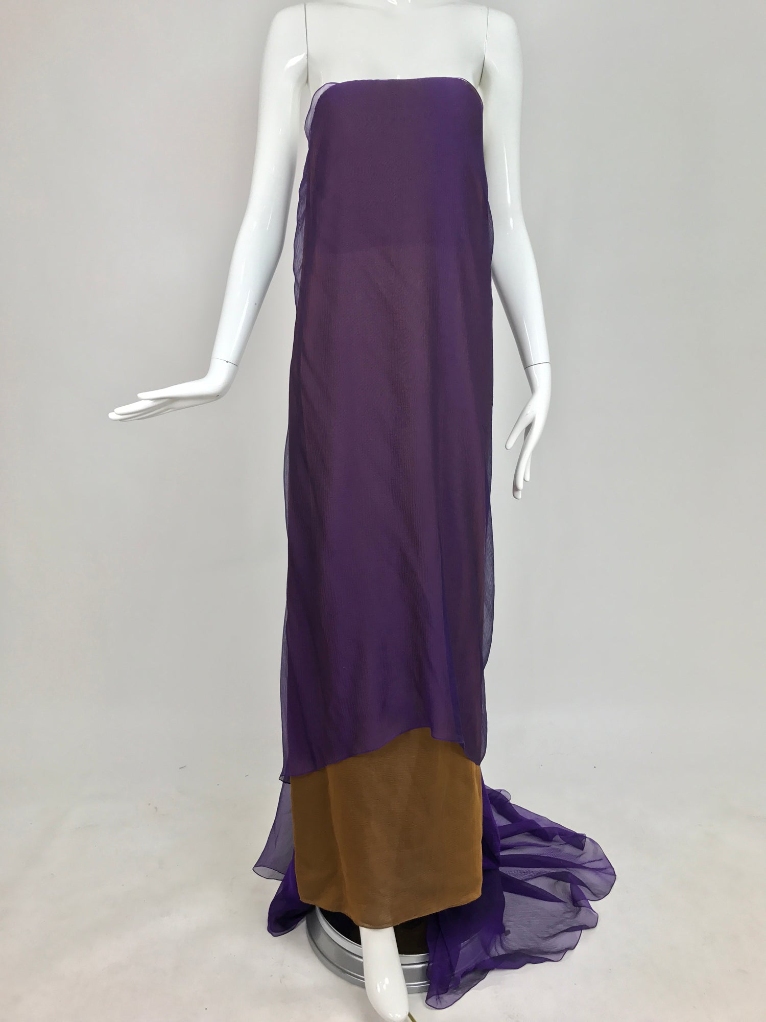 iridescent chiffon dress Wholesale Long Sleeve Iridescent Chiffon A-line dress for your store