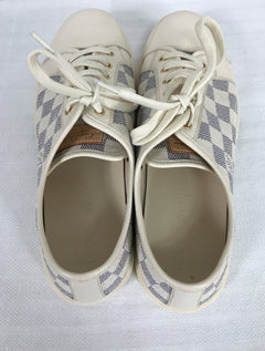 Shop Louis Vuitton DAMIER AZUR Women's Sneakers