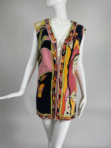 Vintage Emilio Pucci Velvet Tunic Vest 1960s