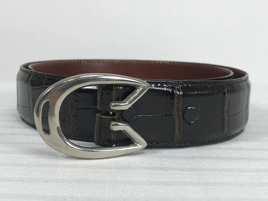 Alligator gucci hot sale belt women