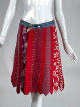 OOAK Vintage Denim & Ties Including Hermes Skirt 1980s