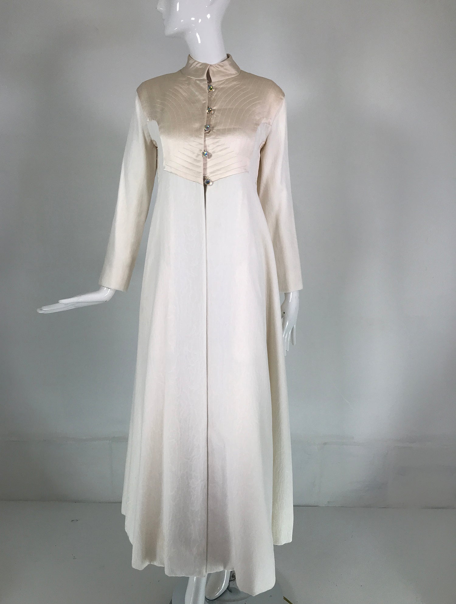 Christian Dior Vintage Haute Couture Silk Satin Corset Sculpted Gown at  1stDibs