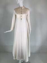 Ronald Amey Rare Evening Coat & Evening Dress in Devore Velvet & Satin 1970s