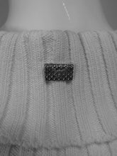 SOLD Chanel White Rib Knit Cowl Neck Bandage Dress 2009