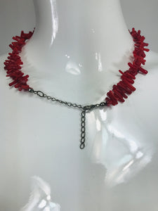 Red Branch Coral Choker Necklace
