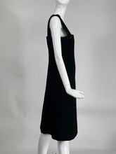 Andre Courreges Hyperbole Black Wool Jumper Dress 1960s
