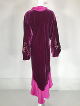 John Galliano 1920s Inspired Embroidered Velvet & Silk Evening Coat Early 2000s