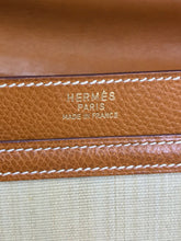 SOLD Hermes Vintage Tan Leather and Horsehair Crinoline shoulder bag, 1981