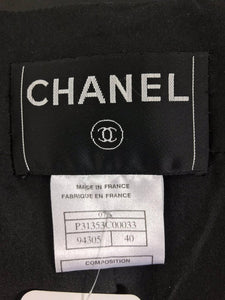 SOLD Chanel Black Leather Jacket 2007A  40